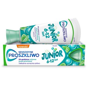Sensodyne ProSzkliwo Junior Pasta z fluorem do zębów chroniąca szkliwo do zębów mlecznych i stałych 6-12 lat, 75 ml